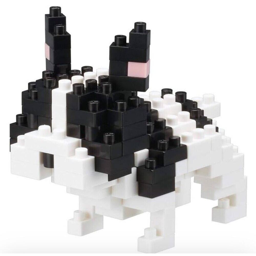 Doberman / French Bulldog Dog Nanoblock Micro Sized Building Block Construction